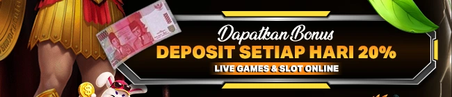 BONUS DEPOSIT SETIAP HARI 20%